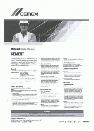 Cement Data Sheet1\\n\\n04/08/2011 13:30