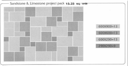 Sandstone/Limestone Project Pack - 15.25 sq mtr\\n\\n04/08/2011 11:02